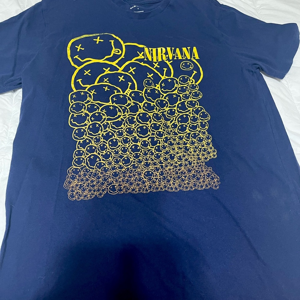 Old Navy Blue and Yellow Short Sleeve Tees